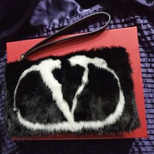 Valentino wristlet pouch(never used)
